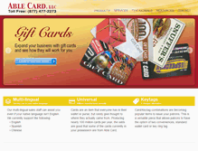 Tablet Screenshot of ablecard.com
